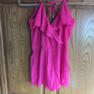 American Eagle hot pink XS romper